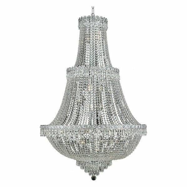 Elegant Lighting Royal Cut Clear Crystal Century 17-Light V1900G30C/RC